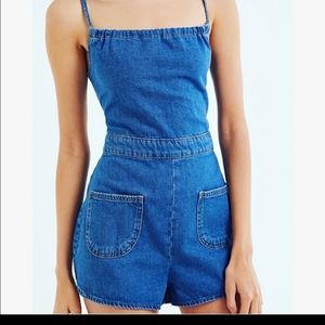 Urban Outfitters Jean Halter Romper
